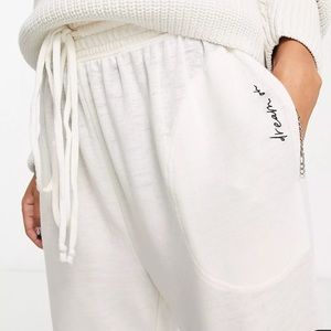 Free People Cozy Cool Lounge Pant in Ivory